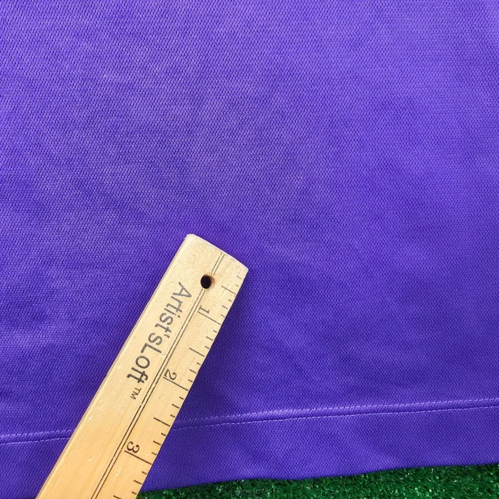 Nike Golf Dri Fit Performance Polo Shirt Mens XL Purple Crescent Farms Golf Club